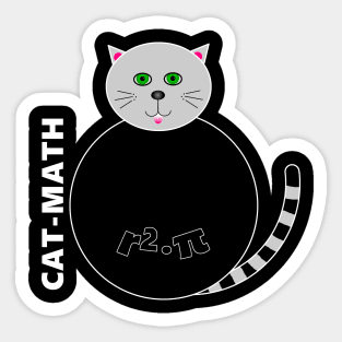 circle-r2 pi-cat-math Sticker